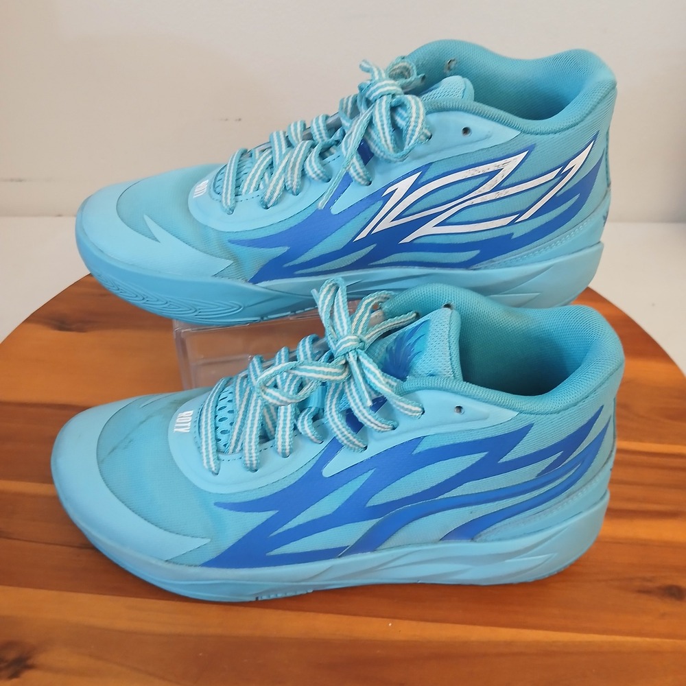 Puma MB.02 ROTY Men Size 7 Blue Lamelo Ball Basketball Shoes Sneakers 377612-01